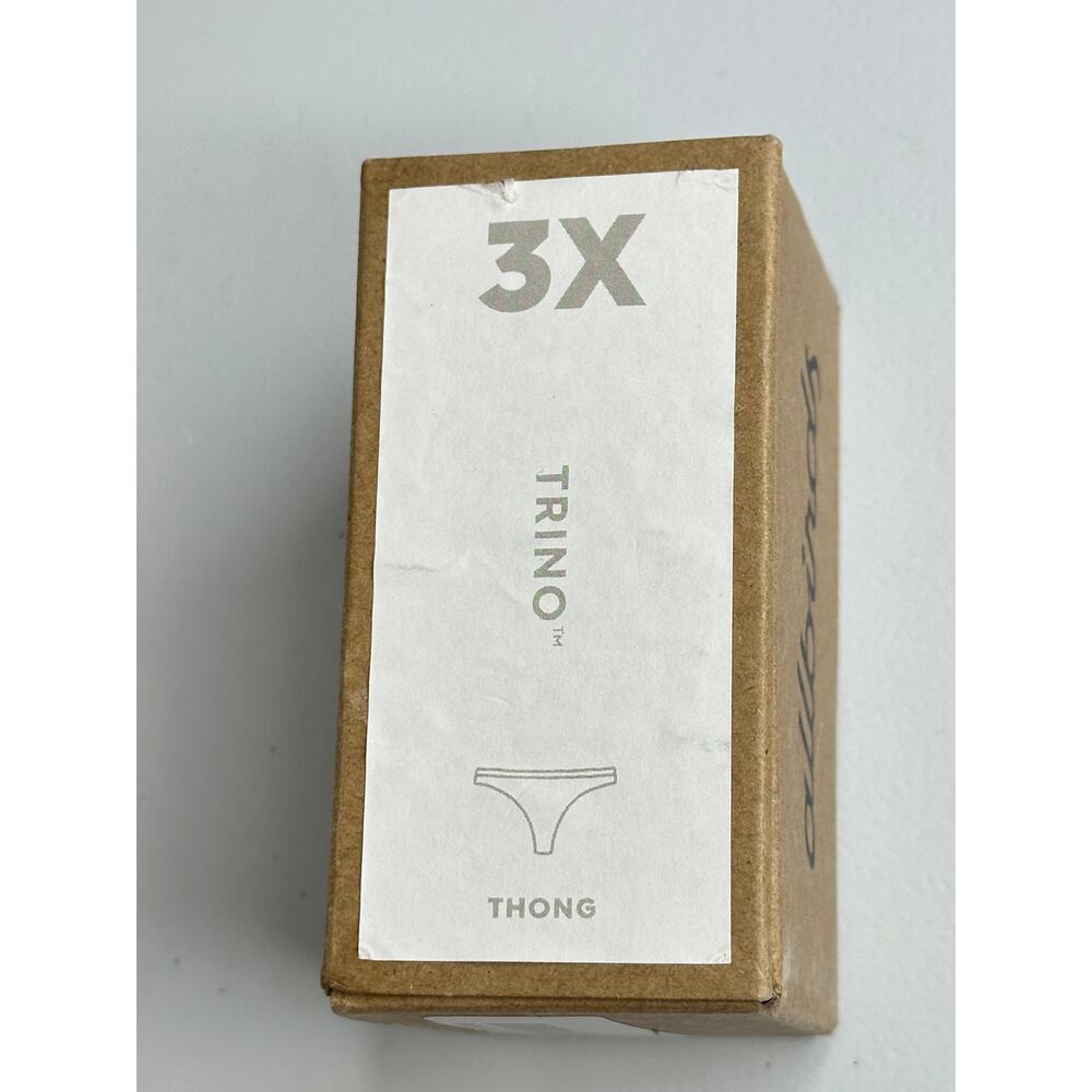 New Allbirds Trino Thong Panty Nimbus Cream 3XL Rare Discontinued Merino Tree